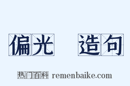 偏光鏡造句是什么意思的图片